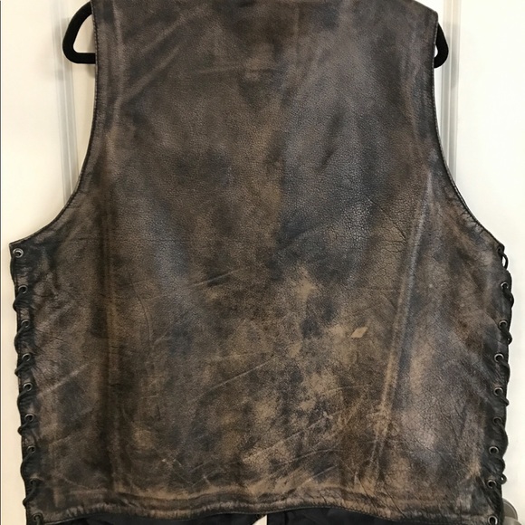 Milwaukee Leather Men’s Leather Vest 2XL - Picture 3 of 5